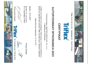 Certyfikat Triflex